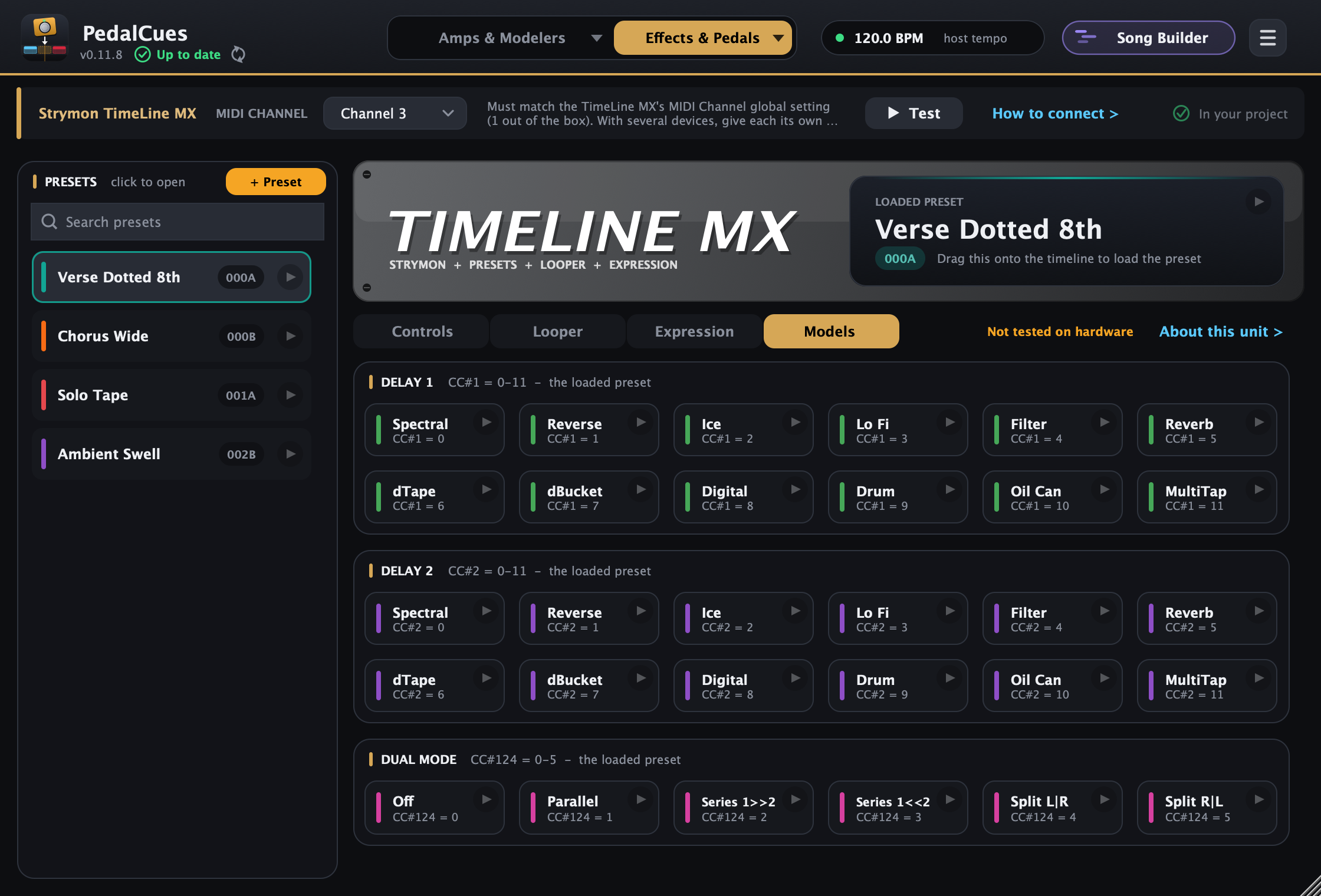 Strymon TimeLine MX page